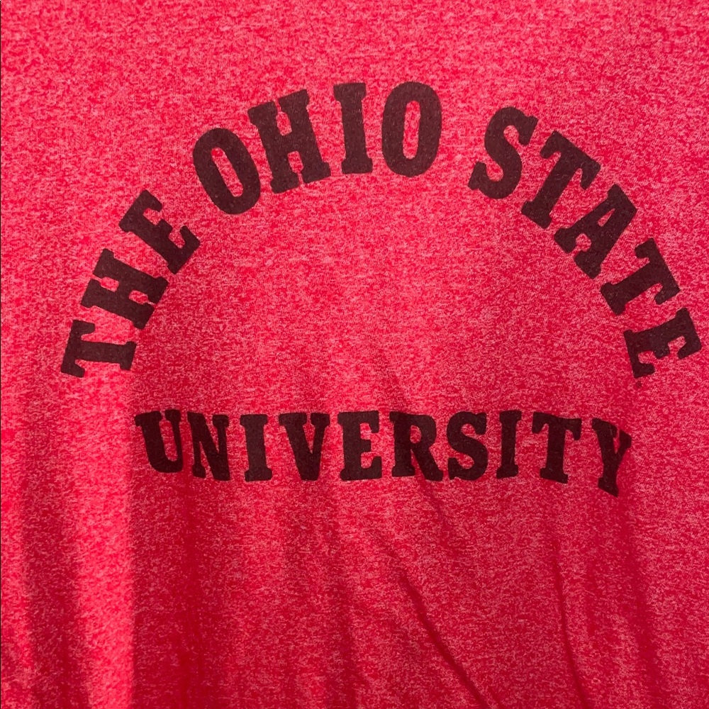 HOMAGE the Ohio State University long sleeve Classic Red Tee